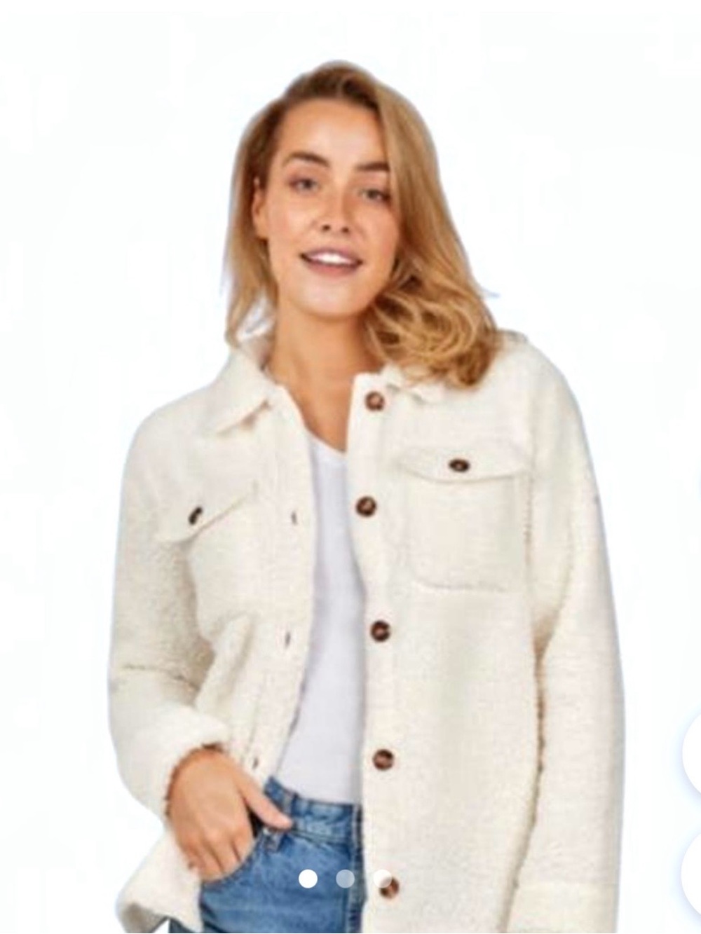 NEW 32 Degrees Women’s Cozy Fleece Shirt Jacket
